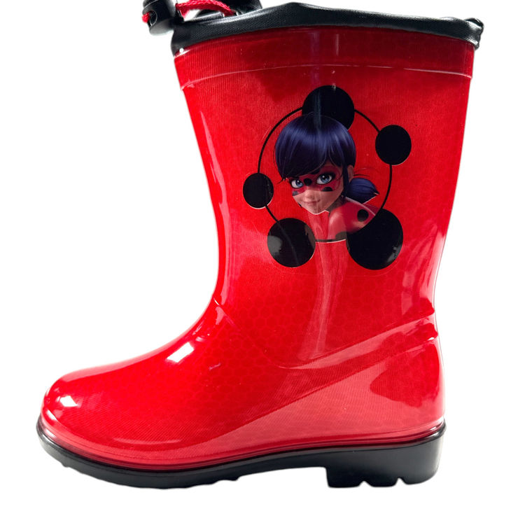 Picture of 5054 GIRLS MIRACULOUS RED RAIN BOOTS / WELLIES / WELLINGTONS